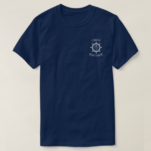 Custom SV Sailing Vessel Logo Your Name Here T_S T_Shirt