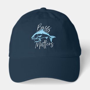 Custom SVG Bass Fisher Largemouth Bass Hat
