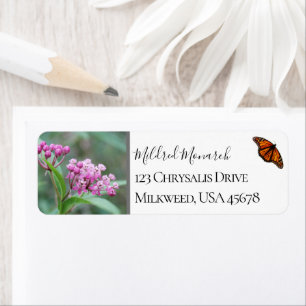 Custom Swamp Milkweed Photo Native Wildflower Label
