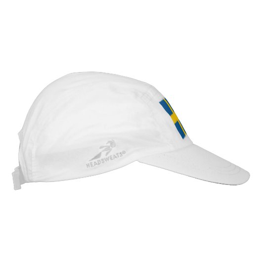 Custom Swedish flag knit and woven sports hats (Right)