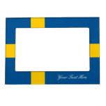 Custom Swedish Flag Of Sweden Magnetic Photo Frame at Zazzle