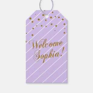 diy purple gift tags gift enclosures zazzle