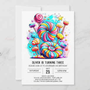 Custom Sweet Chocolate Editable Birthday Invitation