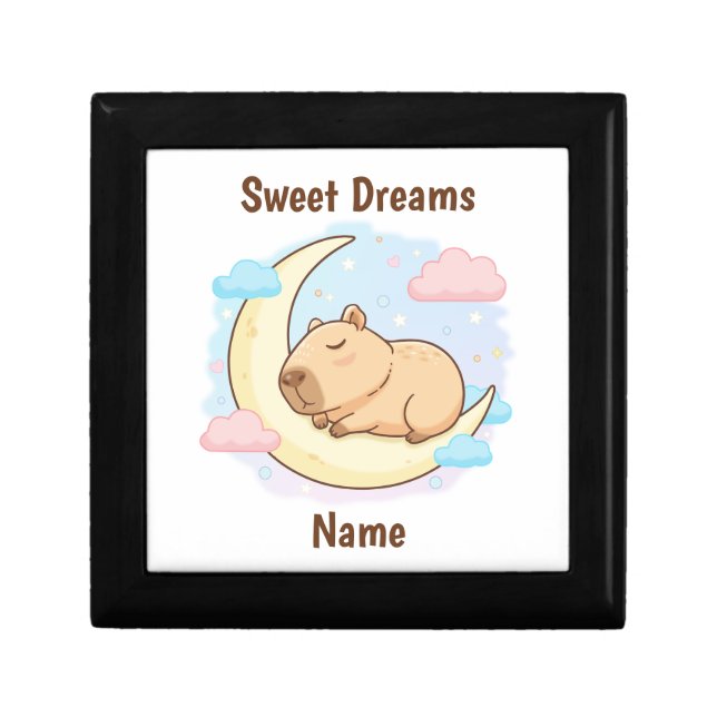 Custom Sweet Dreams Capybara Gift Box (Front)