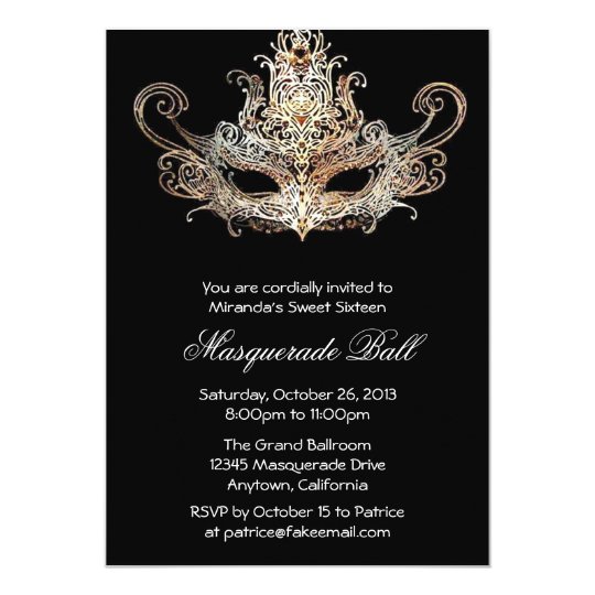 Invitations For A Masquerade Ball 1