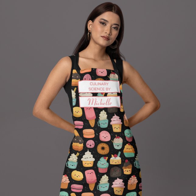Custom Sweet Treats – Culinary Science by [Name] Apron (Creator Uploaded)