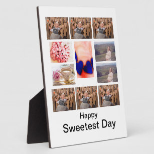 Custom Sweetest Day 11 Photo Collage  Plaque