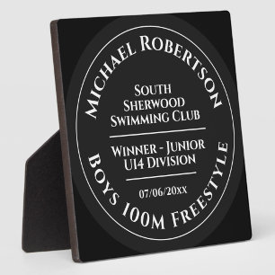 Custom Swimming Club Gala Tournament Trophy Plaque