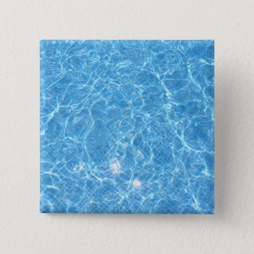 Custom Swimming Pool Blue Water Blank Template Button