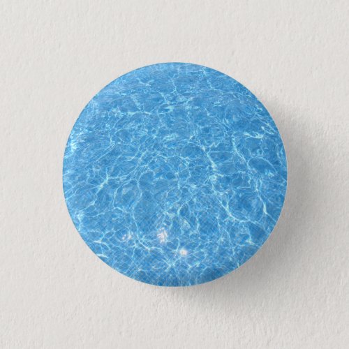 Custom Swimming Pool Blue Water Blank Template Button
