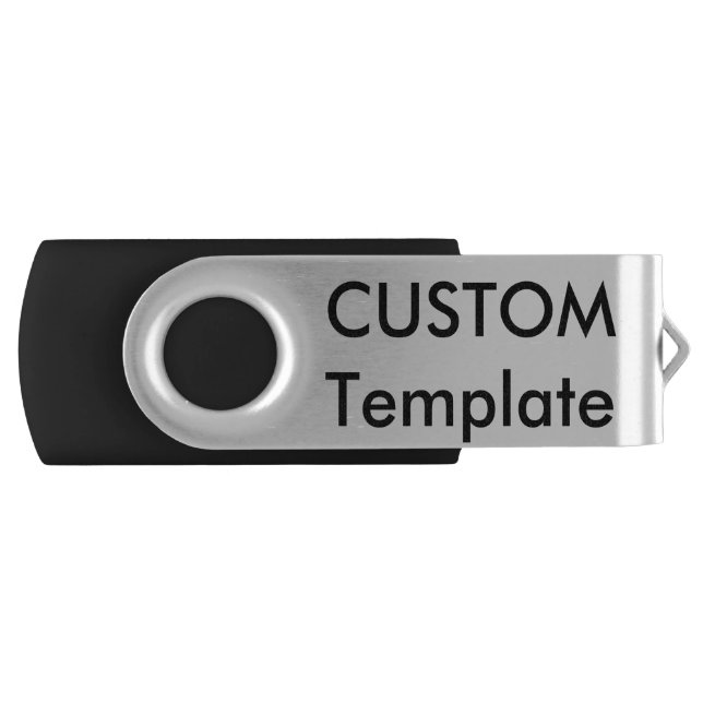 Custom Swivel USB 2.0 8GB USB Flash Drive Stick (Front)