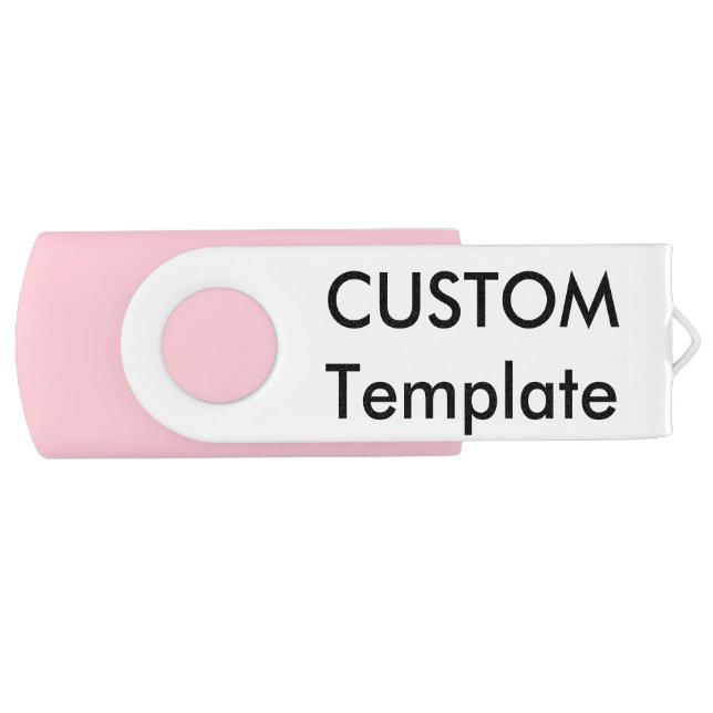 Custom Swivel USB 2.0 8GB USB Flash Memory Stick (Front)