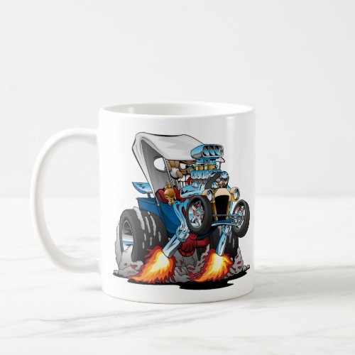 Custom T_bucket Roadster Hotrod Cartoon Coffee Mug