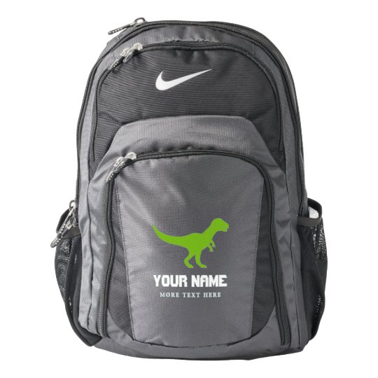 Custom T Rex Dinosaur Nike Kid S School Backpack Zazzle Com