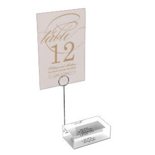 Custom Table Card Holder