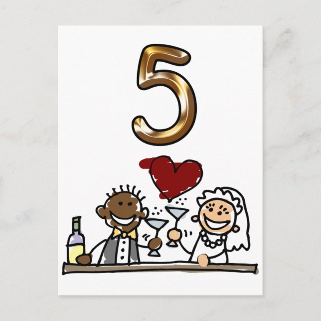 Custom Table Number Postcards (Front)