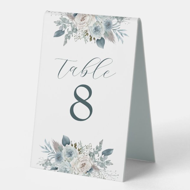 Custom Table Numbers (4"x6") Table Tent (Front)
