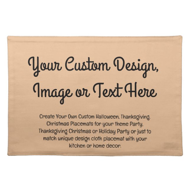 Custom Table Placemats - Personalized Cloth Set (Front)