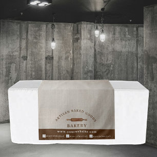 Custom Table Runner Logo Market Booth sign Display Tapestry