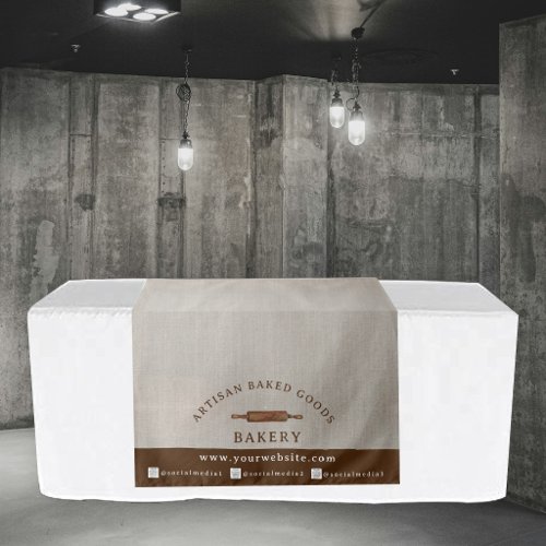 Custom Table Runner Logo Market Booth sign Display Tapestry