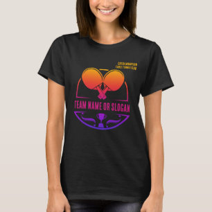 Custom Table Tennis Team Name Club League T-Shirt