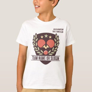 Custom Table Tennis Team Name Club League T-Shirt