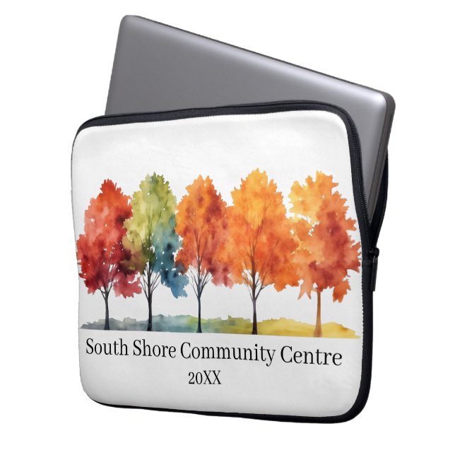 Custom Tablet Sleeve – Autumn Tree Design  (Front Left)