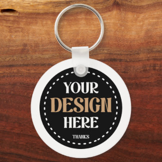 Custom-tailored, modern, bold & sleek keychain