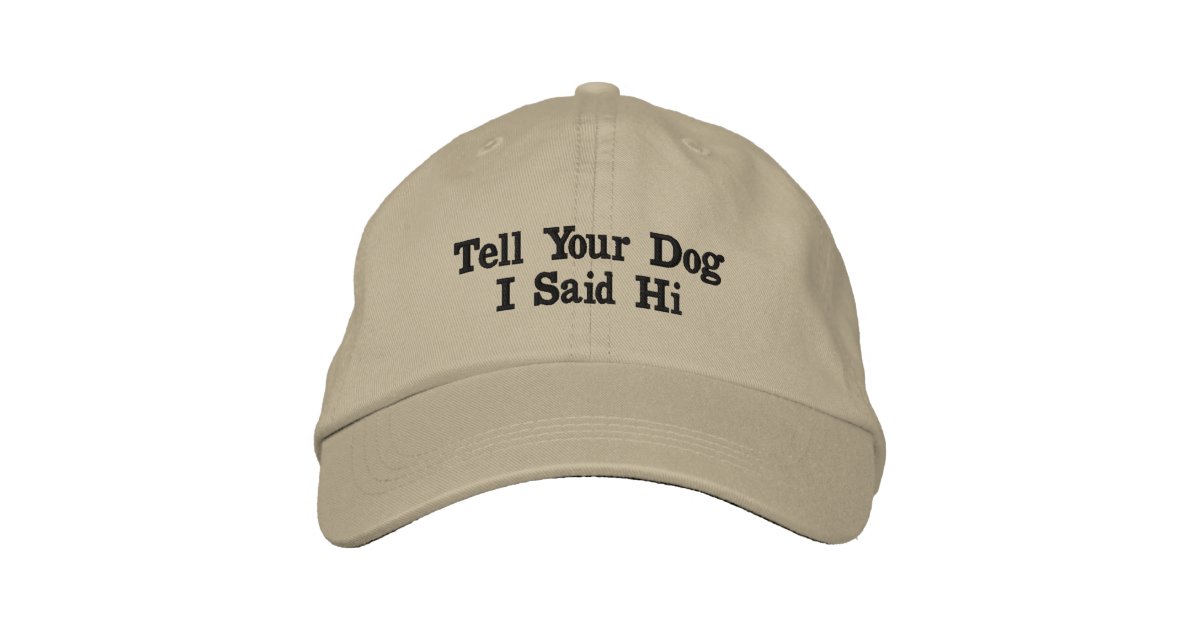 Custom Pet Embroidered Patch Dad Hat Tan / 1 Pup