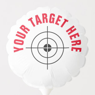 Custom target practice Balloon with crosshairs