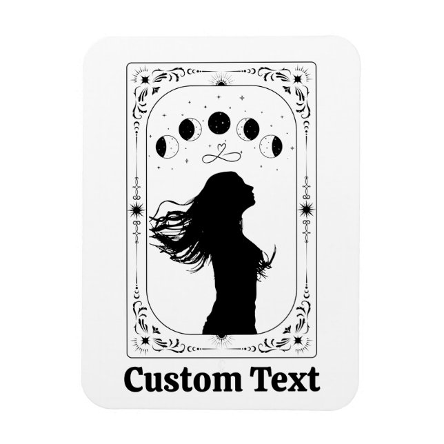 Custom Tarot Add Name Friend Birthday Party Favors Magnet (Vertical)