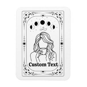 Custom Tarot Add Name Friend Divorce Party Favors Magnet