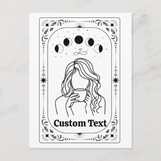 Custom Tarot Astrology Fortune Magical Zodiac Sign Postcard