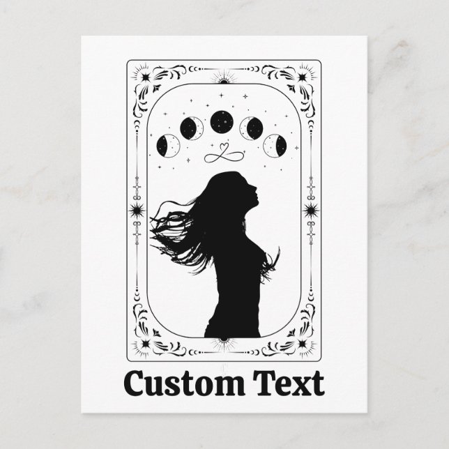 Custom Tarot Celestial Astrology Fortune Magical Postcard (Front)