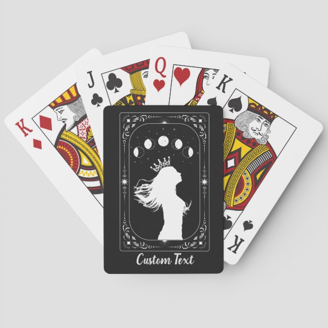 Custom Tarot Celestial Fortune Telling Mystic Moon Poker Cards (Back)