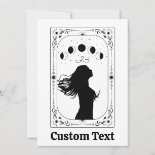 Custom Tarot Feminist BFF Magical Mystical Zodiac Invitation
