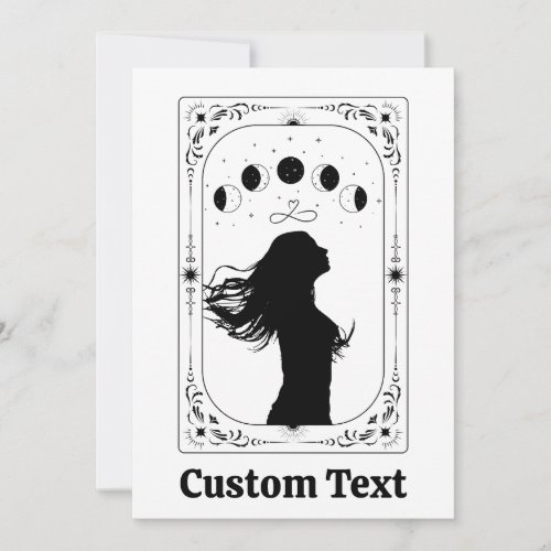 Custom Tarot Feminist BFF Magical Mystical Zodiac Invitation