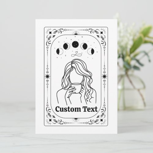 Custom Tarot Feminist Magical Mystical Zodiac BFF Invitation