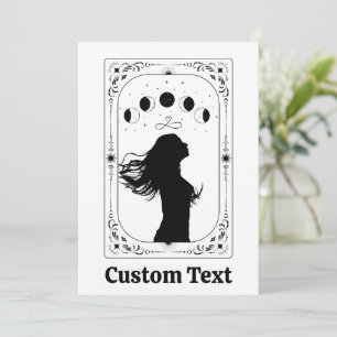 Custom Tarot Feminist Magical Mystical Zodiac Leo Invitation