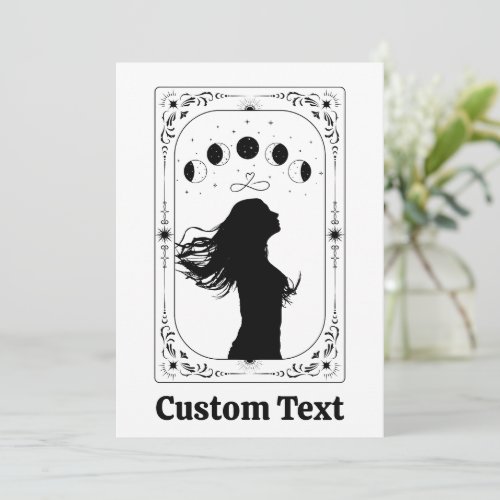 Custom Tarot Feminist Magical Mystical Zodiac Leo Invitation