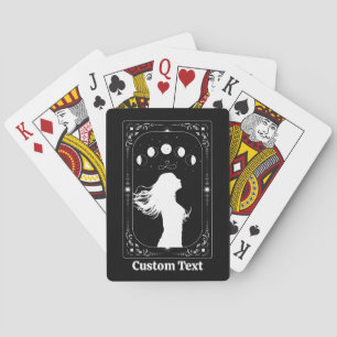 Custom Tarot Hallowedding Bridesmaid Bridal Party  Poker Cards