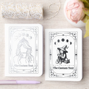 Custom Tarot Journal Celestial Moon Magic Zodiac