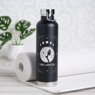 Custom Tarot Lawyer Law School Graduation Zodiac Water Bottle