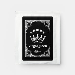 Custom Tarot Party Favor Birthday Zodiac Virgo Fun Tea Bag Drink Mix