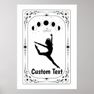 Custom Tarot Zodiac Celestial Dancer Modern Ballet Poster