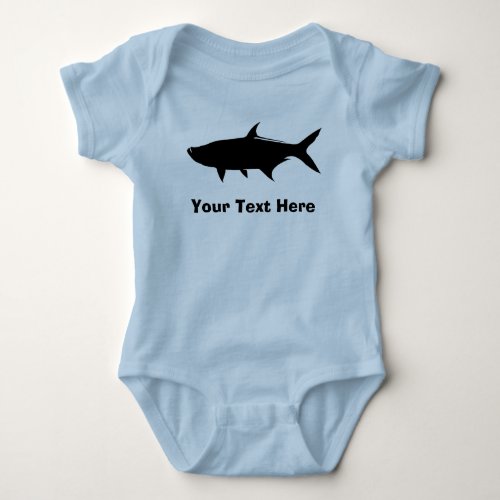 Custom Tarpon template Baby Bodysuit