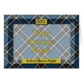 Custom Tartan Photo Frame - Burns Night Card (Front Horizontal)