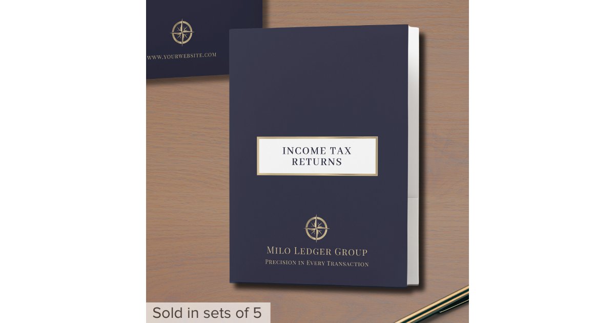 Custom Tax Return Folders for Clients | Zazzle