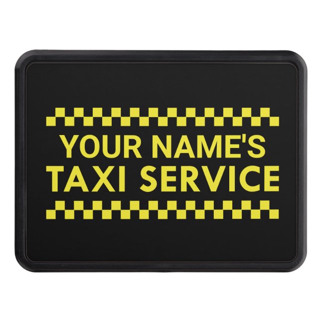 Custom Taxi Service Hitch Cover (Front)