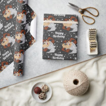 Custom TAZ™ Happy Birthday Wrapping Paper